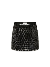 Load image into Gallery viewer, Skirt in tulle fabric with crocodile embroideries
