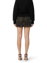 Load image into Gallery viewer, Skirt in tulle fabric with crocodile embroideries
