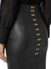 Load image into Gallery viewer, Pencil skirt with jewel clasps
