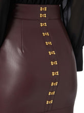 Load image into Gallery viewer, Pencil skirt with jewel clasps
