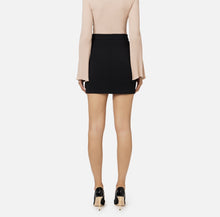 Load image into Gallery viewer, Stretch crêpe miniskirt with belt
