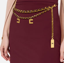 Load image into Gallery viewer, Stretch crêpe miniskirt with belt
