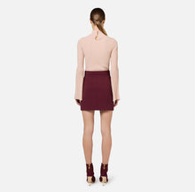 Load image into Gallery viewer, Stretch crêpe miniskirt with belt
