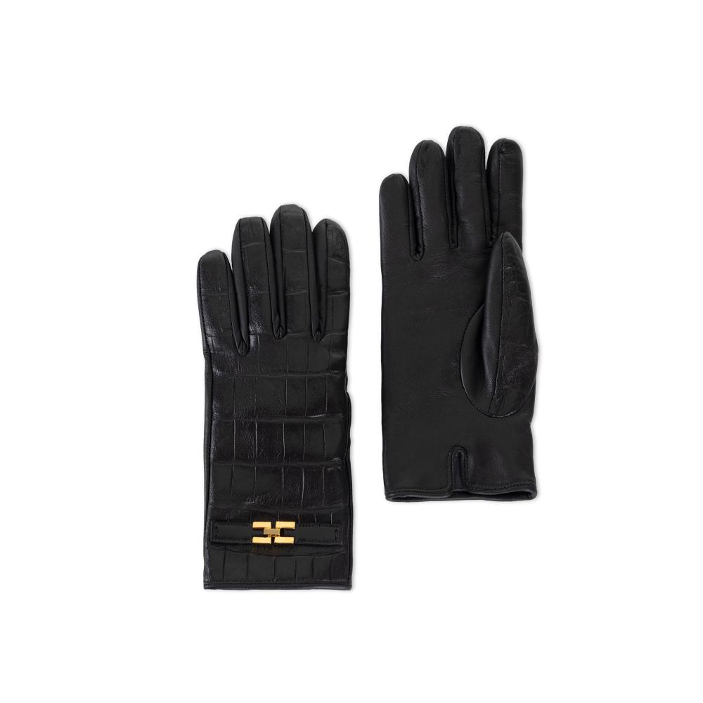 Gloves in nappa leather with logo detail