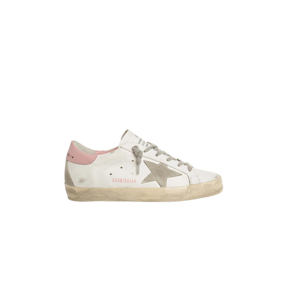 Golden Goose Leather Upper and Heel Suede White Ice Light Pink Women GWF00102.F002569.10914