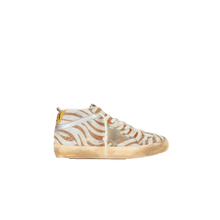 Load image into Gallery viewer, Golden Goose MID star devore zebra horsy upper suede beige/honey women
