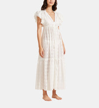 Load image into Gallery viewer, Long Cotton Dress Broderies Anglaises
