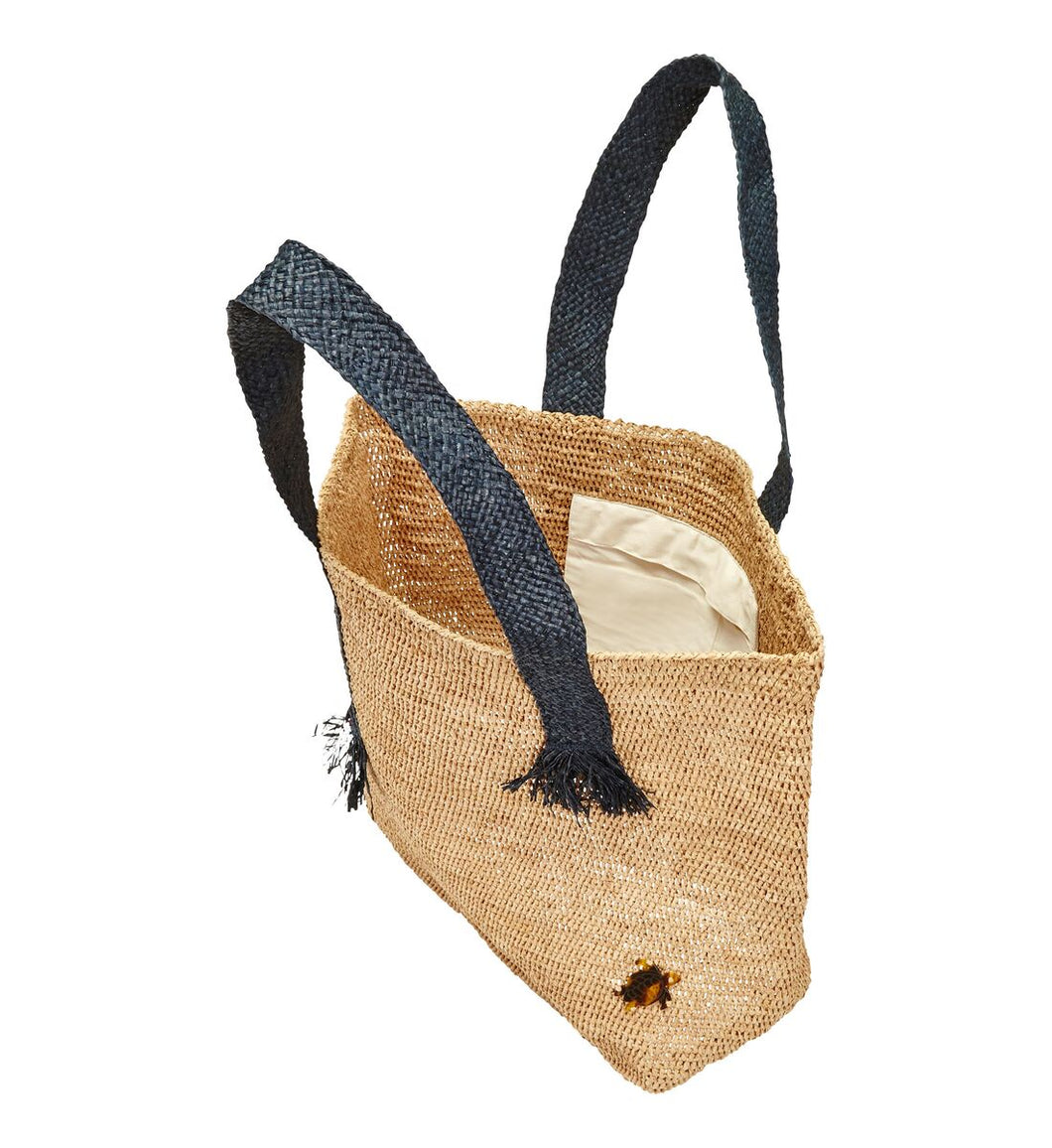 Raffia beach bag