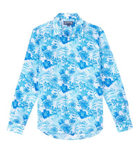 Load image into Gallery viewer, Unisex Cotton Voile Lightweight Shirt Tahiti Flowers
