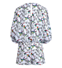 Load image into Gallery viewer, Women Playsuit Rainbow Birds
