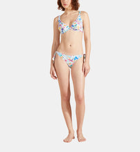 Load image into Gallery viewer, Women Side Tie Bikini Bottom Happy Flowers
