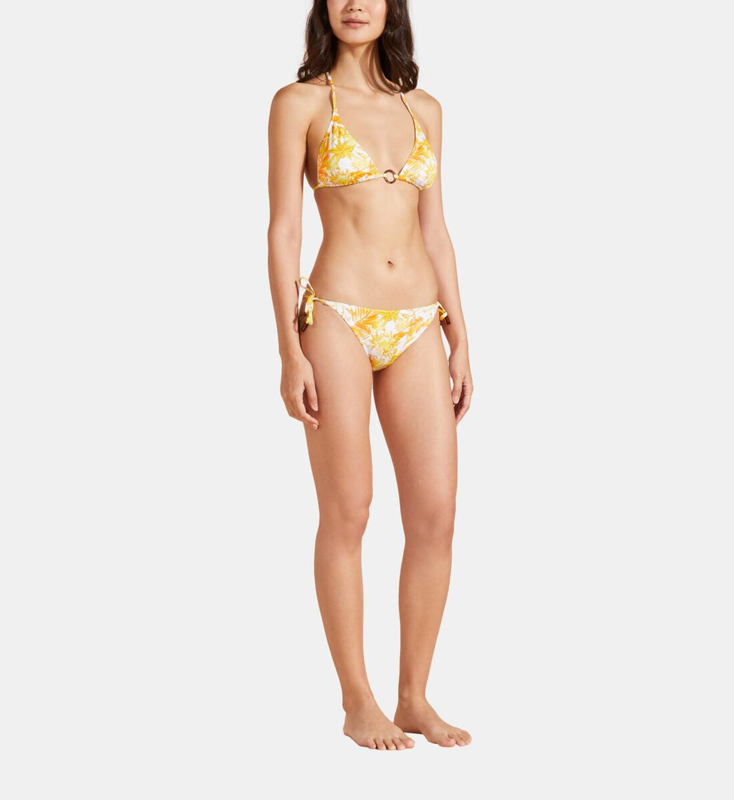 Mini Brief Bikini Bottom Tahiti Flowers