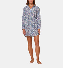 Load image into Gallery viewer, Women Cotton Voile Shirt Dress Isadora Fish
