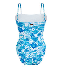 Load image into Gallery viewer, Women Bustier One-piece Swimsuit Tahiti Flowers
