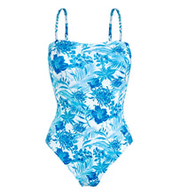 Load image into Gallery viewer, Women Bustier One-piece Swimsuit Tahiti Flowers
