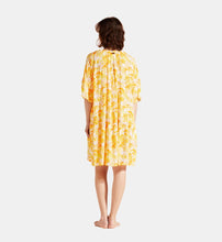 Load image into Gallery viewer, Viscose Fluid Dress Tahiti Flowers
