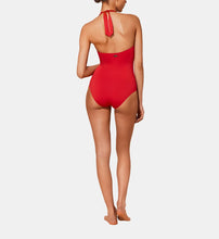 Load image into Gallery viewer, Embroidered One-piece Swimsuit Plumetis
