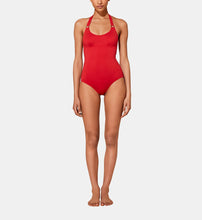Load image into Gallery viewer, Embroidered One-piece Swimsuit Plumetis
