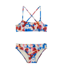 Load image into Gallery viewer, Girls Two Pieces Swimsuit Flowers in the Sky
