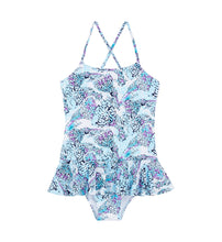 Load image into Gallery viewer, Girls One-piece Swimsuit Isadora Fish
