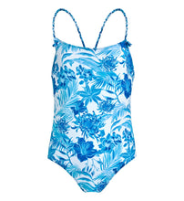 Load image into Gallery viewer, Girls One-piece Swimsuit Tahiti Flowers
