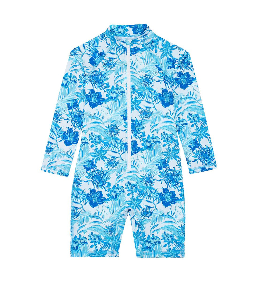 Kids One-piece Rashguard Tahiti Flowers