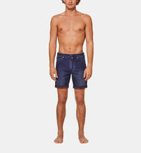 Load image into Gallery viewer, Men 5-pockets denim bermuda shorts mosaïque
