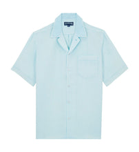 Load image into Gallery viewer, Men Bowling Linen Shirt Mineral Dye
