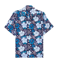 Load image into Gallery viewer, Men Bowling Linen Shirt Tropical Turtles
