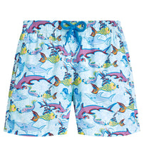 Load image into Gallery viewer, Boys Ultra-Light and Packable Swim Trunks French History
