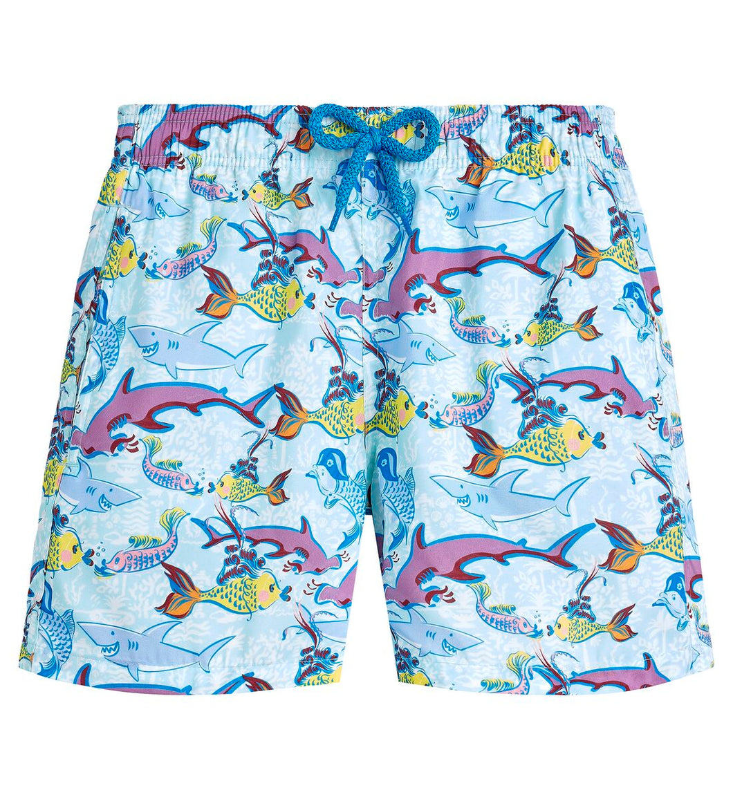 Boys Ultra-Light and Packable Swim Trunks French History