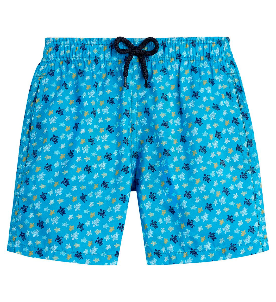 Boys Ultra-Light and Packable Swim Trunks Micro Ronde Des Tortues Rainbow