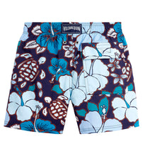Load image into Gallery viewer, Boys Stretch Swim Trunks Tropical Turtles
