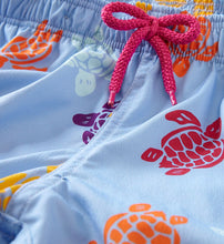 Load image into Gallery viewer, Boys Stretch Swim Trunks Tortues Multicolores
