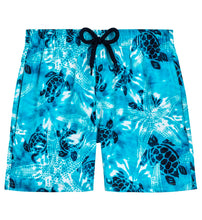 Load image into Gallery viewer, Boys Stretch Swim Trunks Starlettes and Turtles Tie &amp; Dye
