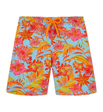 Load image into Gallery viewer, Boys Swim Trunks Tahiti Flowers
