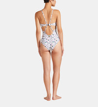 Load image into Gallery viewer, Women Crossed Back Straps One-piece Swimsuit Rainbow Birds
