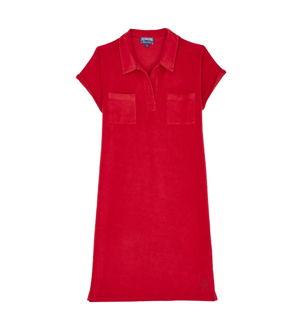 Terry Polo Dress Solid