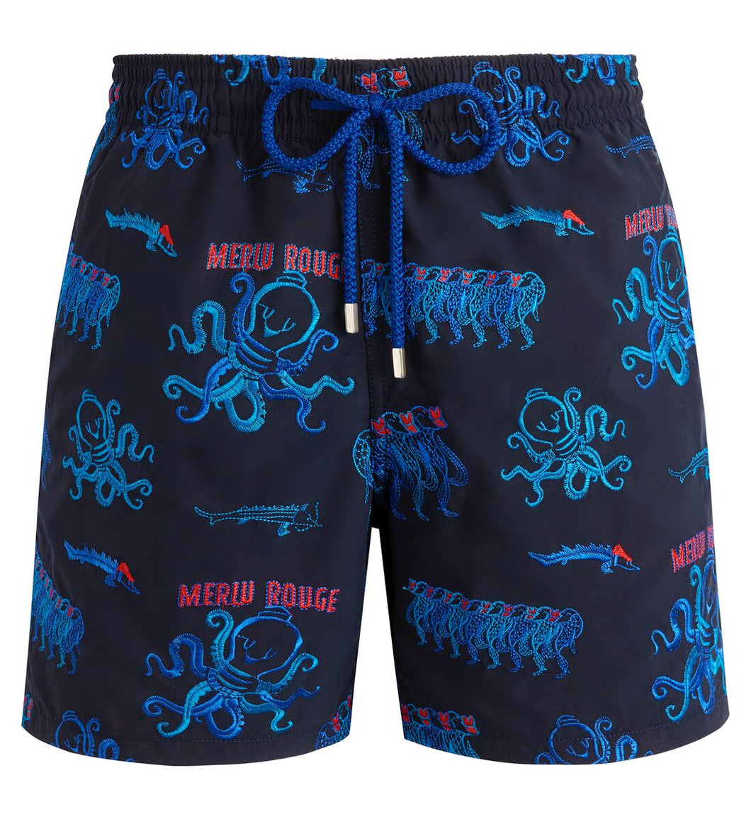 Swim Shorts Embroidered Au Merlu Rouge - Limited Edition