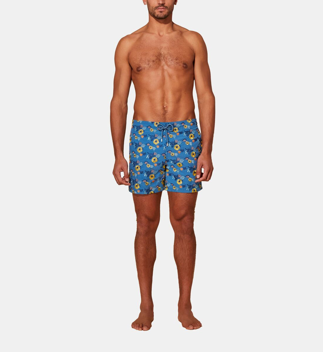 Swim Shorts Embroidered Flowers and Shells - Limited Edition