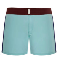 Load image into Gallery viewer, Stretch Swim Shorts Flat Belt Color Block
