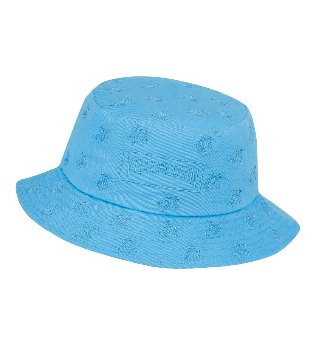 Embroidered Bucket Hat Turtles All Over