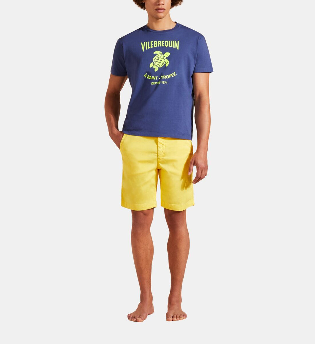 Men Cotton T-Shirt Gomy Placed Logo