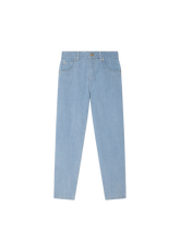 Load image into Gallery viewer, Bonpoint x Guest in Residence Eliott mixed denim trousers with embroidery
