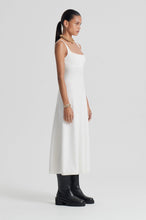Load image into Gallery viewer, Crepe knit square neck dress - cream
