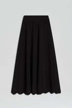 Load image into Gallery viewer, Pleat lace skirt - black
