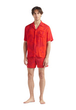 Load image into Gallery viewer, Viscose Bowling Shirt Flower Power
