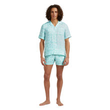 Load image into Gallery viewer, bowling Linen Shirt Seashells
