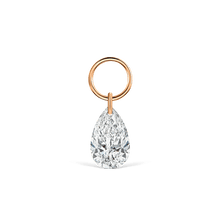 Load image into Gallery viewer, Pear Floating Diamond Charm (5mm)
