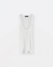 Load image into Gallery viewer, Viscose jersey vest top, white
